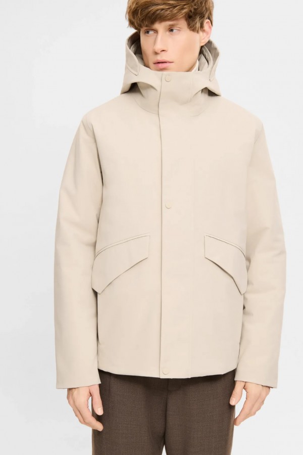 Afbeelding van NOUHA Sand Grey - Heren Jack - Softshell - Elvine